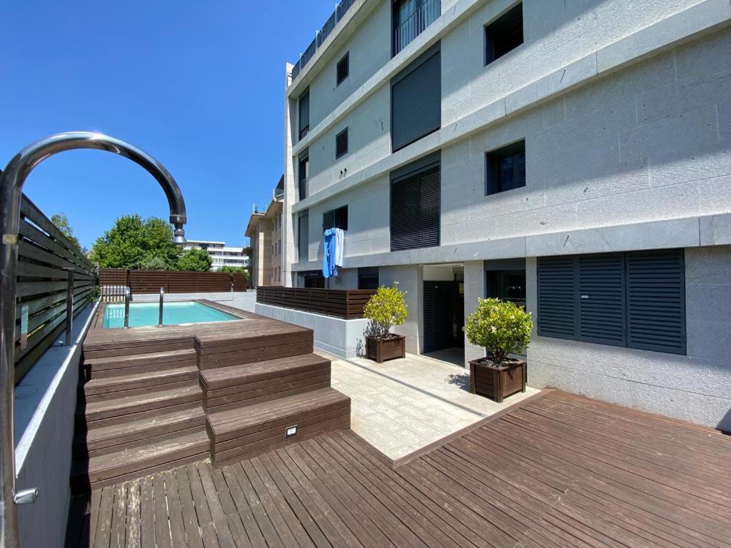 Апартаменты Baiona, Playa Santa Marta, Piscina Экстерьер фото